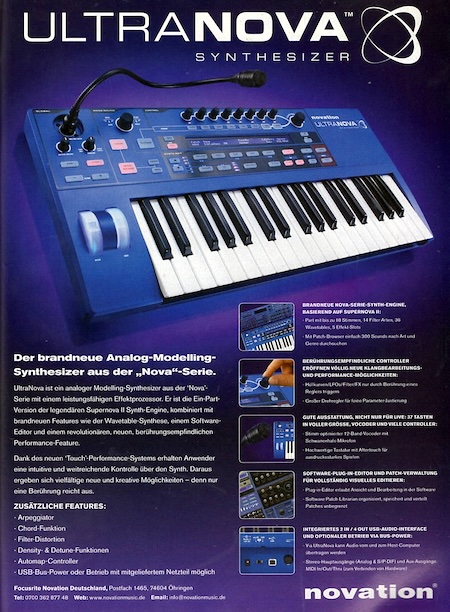 Der brandneue Analog-Modelling-Synthesizer aus der „Nova“-Serie.