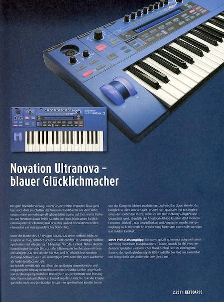 Novation Ultranova - blauer Glücklichmacher